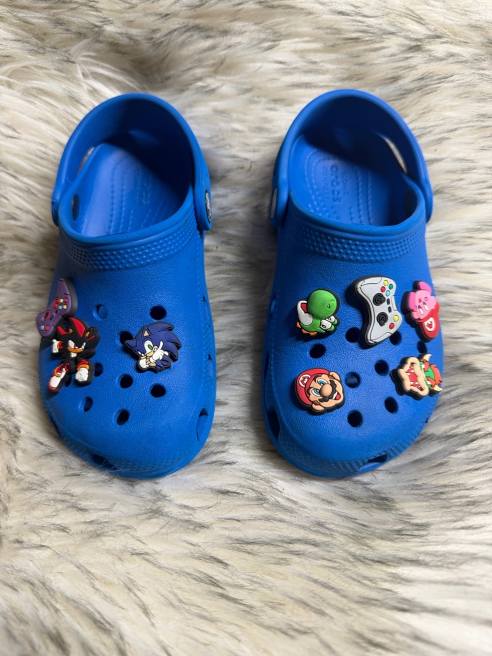 Kids blue crocs